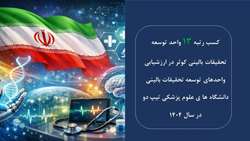 کسب رتبه 13 واحد توسعه تحقیقات بالینی کوثر در ارزشیابی واحدهای توسعه تحقیقات بالینی دانشگاه های علوم پزشکی تیپ دو در سال 1404